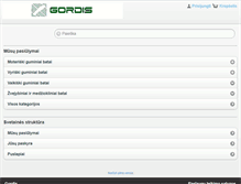 Tablet Screenshot of gordis.lt